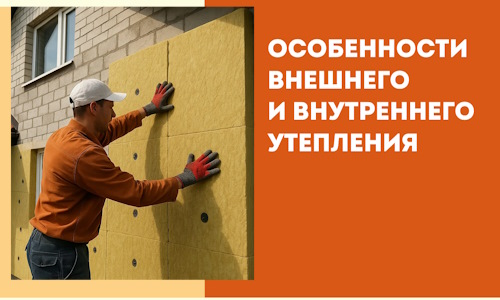 Какие особенности внешнего и внутреннего утепления в прохладном
