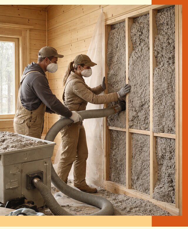 Утепление дачного дома эковатой в прохладном от 1571 руб./м2 — комплексно, ТепломастерПрх