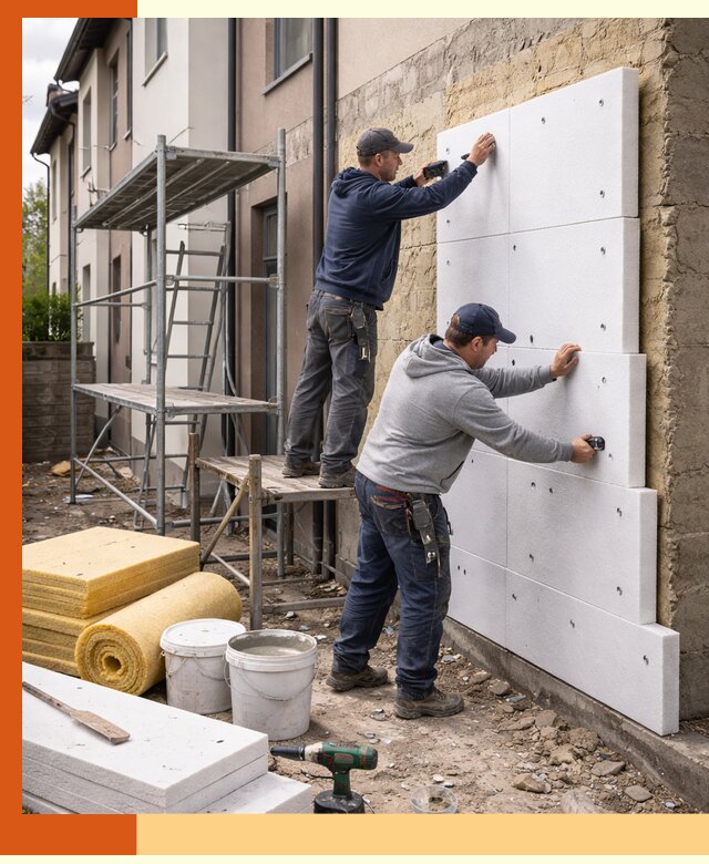 Утепление таунхауса с гарантией комфорта в прохладном