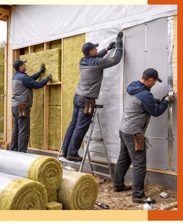 Утепление каркасного дома в прохладном от 4550 руб./м2 — профессионально | ТепломастерПрх