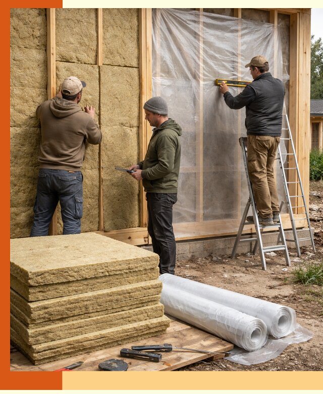 Утепление каркасного дома в прохладном под ключ с гарантией качества