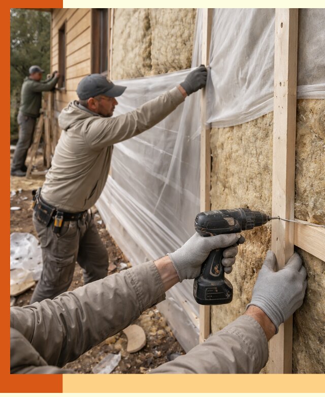 Утепление дома из бруса в прохладном качественно и долговечно