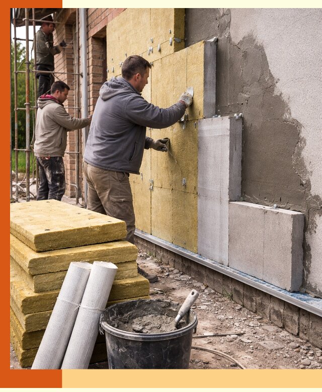 Утепление кирпичного дома под ключ в прохладном