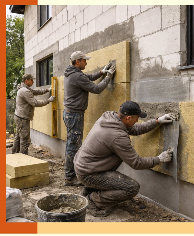Утепление дома из газобетона в прохладном качественно и долговечно
