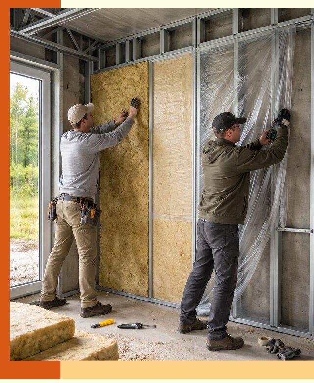 Утепление дома из ЛСТК в прохладном с гарантией качества и эффективности