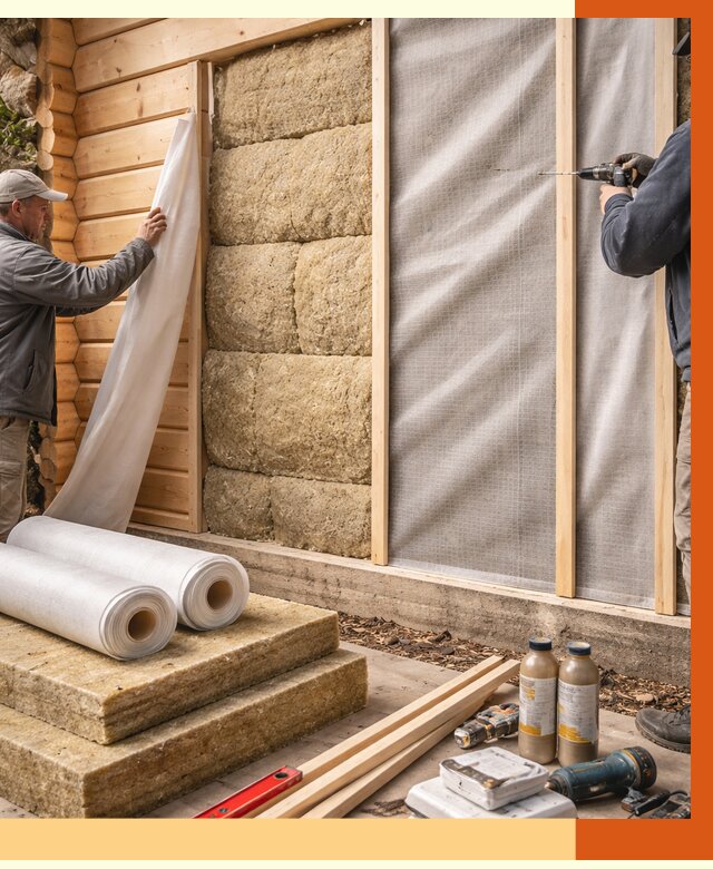 Утепление дома из минибруса в прохладном от 4875 руб/м2 — заказать профессионально | ТепломастерПрх