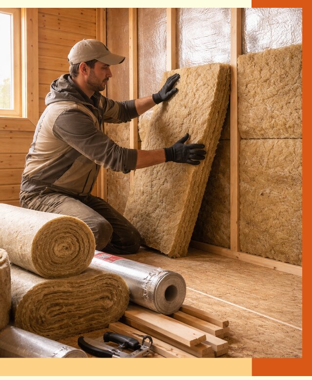 Утепление бани в прохладном под ключ от 4875 руб./м2 — утеплить потолок, пол и стены | ТепломастерПрх