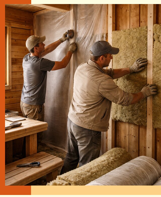 Утепление бани изнутри в прохладном качественно и недорого