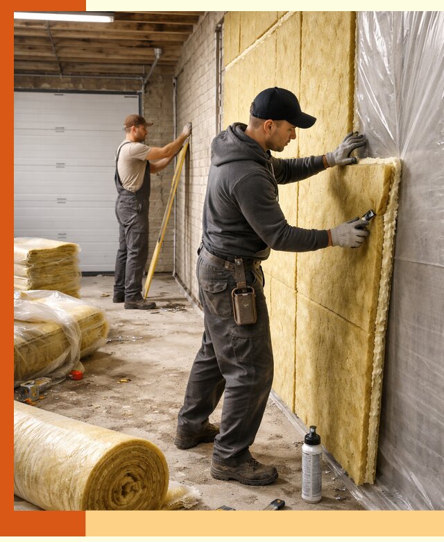 Утепление гаража под ключ в прохладном — все виды теплоизоляции