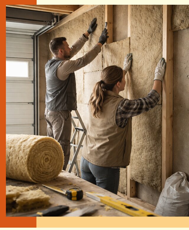 Утепление гаража изнутри в прохладном: быстро и надежно