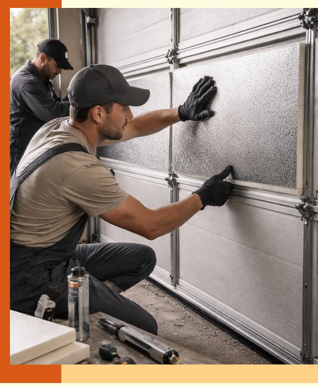 Утепление гаражных ворот в прохладном качественно и надежно