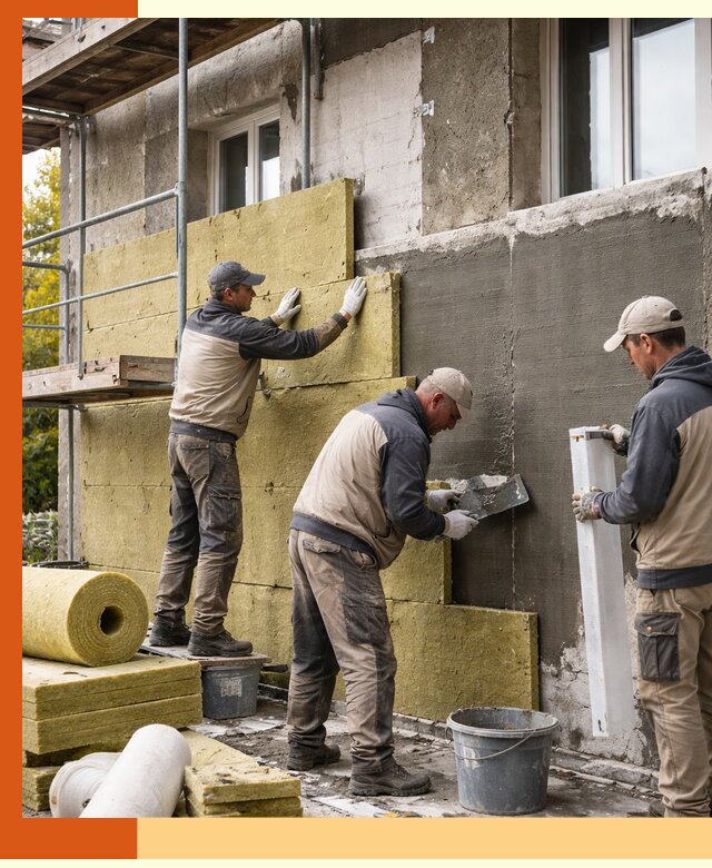 Утепление фасада зданий и домов в прохладном