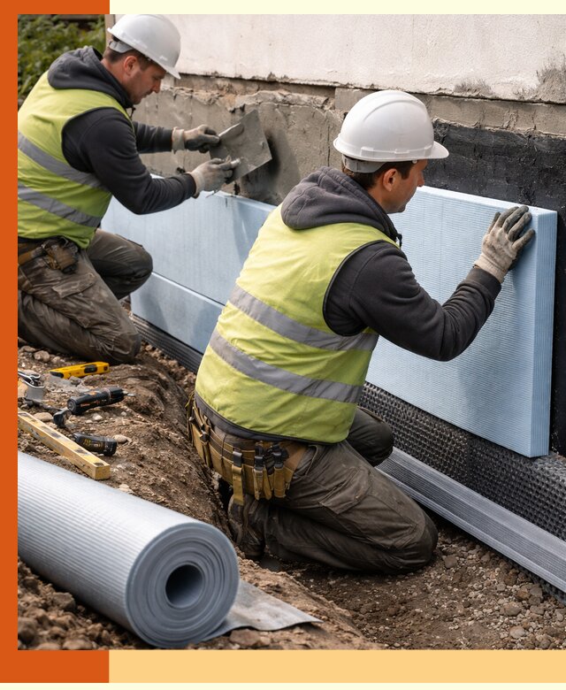 Утепление фундамента снаружи в прохладном — профессиональная теплоизоляция