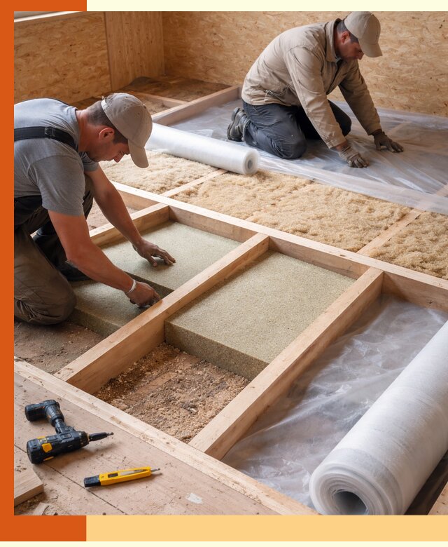 Профессиональное утепление деревянного пола в прохладном