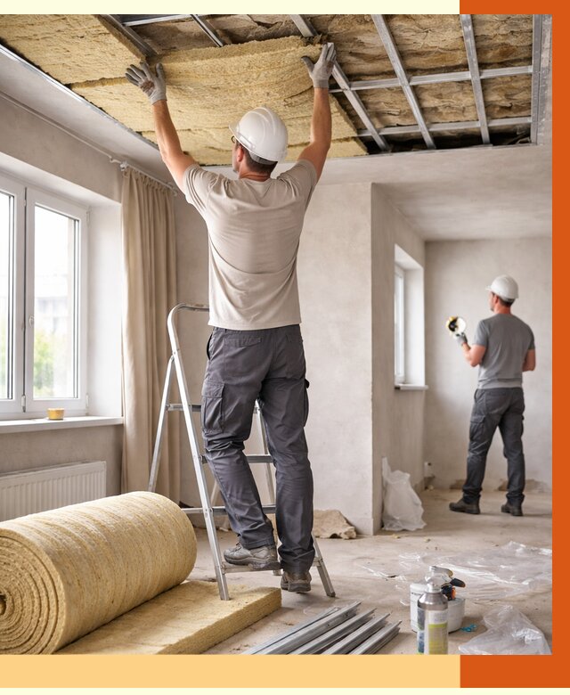 Утепление потолка в частном доме в прохладном от 1029 руб./м² — работы под ключ | ТепломастерПрх