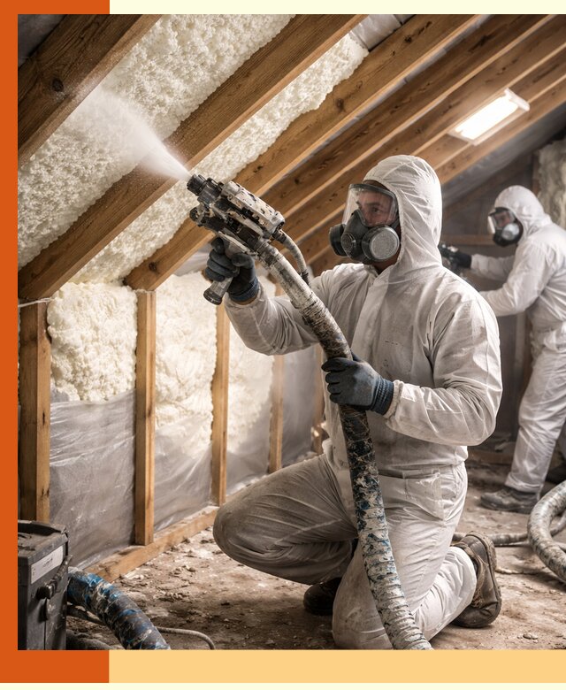 Утепление чердака пенополиуретаном (ППУ) в прохладном