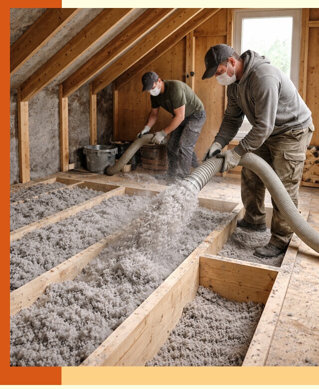 Утепление мансарды эковатой в прохладном с гарантией качества