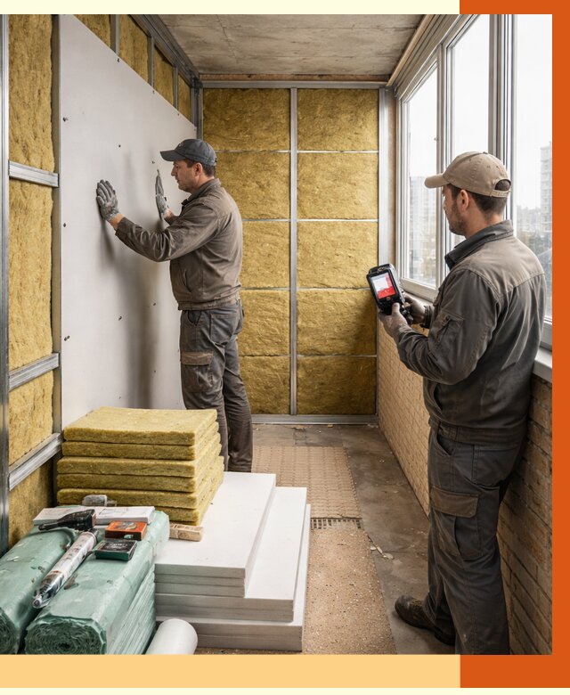 Утепление балкона в прохладном от 4875 руб. под ключ | ТепломастерПрх