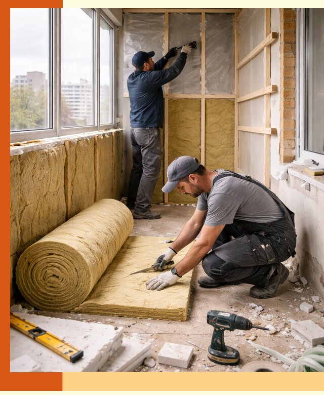 Утепление балкона под ключ в прохладном качественно и быстро