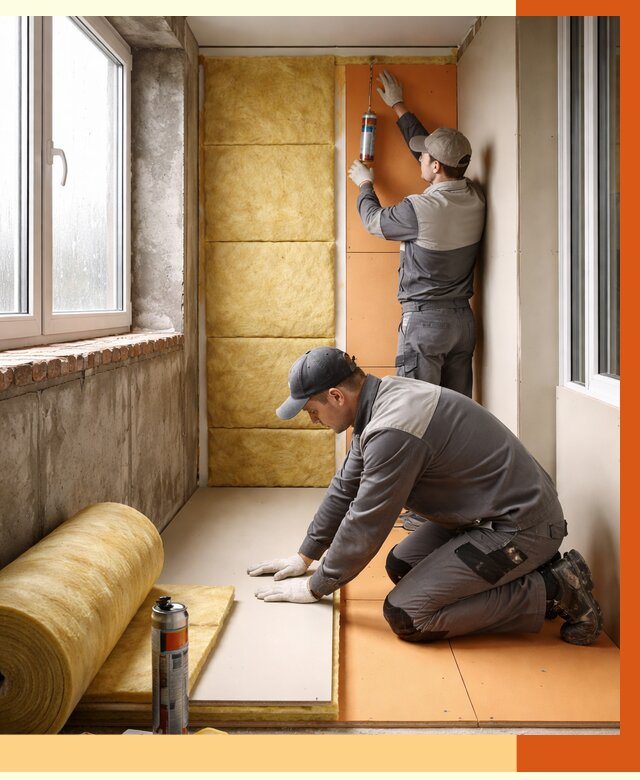 Утепление лоджии под ключ в прохладном от 7041 руб/м2 — комплексное решение | ТепломастерПрх