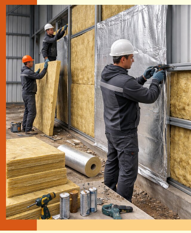 Утепление металлического ангара профессионально в прохладном