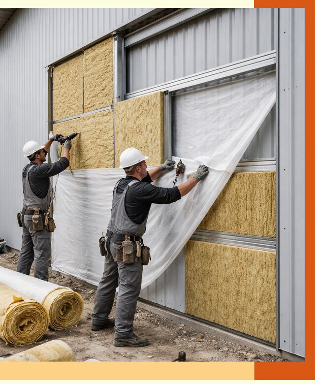 Утепление металлического склада в прохладном от 4875 руб/м2 — комплексное утепление под ключ | ТепломастерПрх