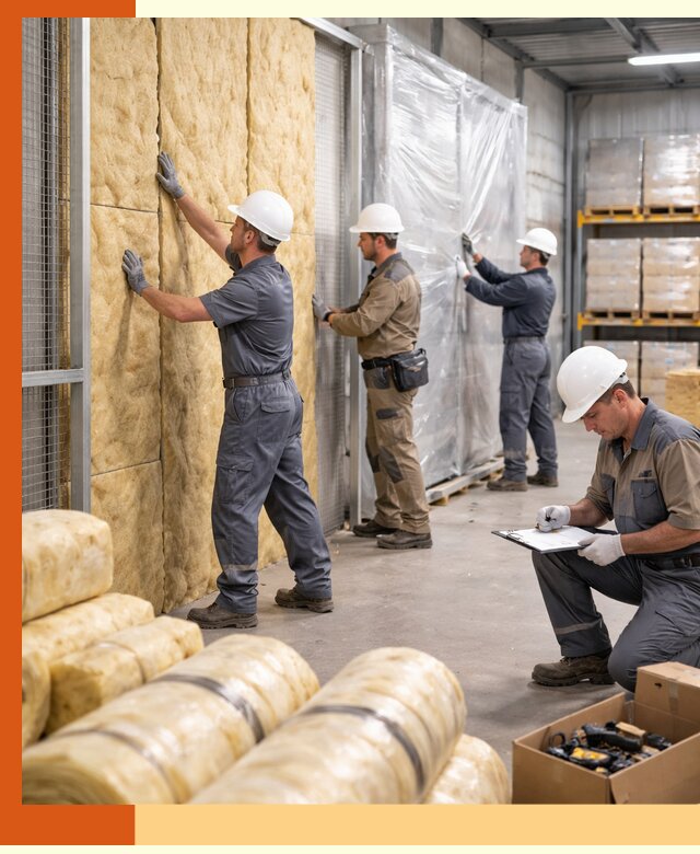 Утепление склада готовой продукции в прохладном качественно и быстро