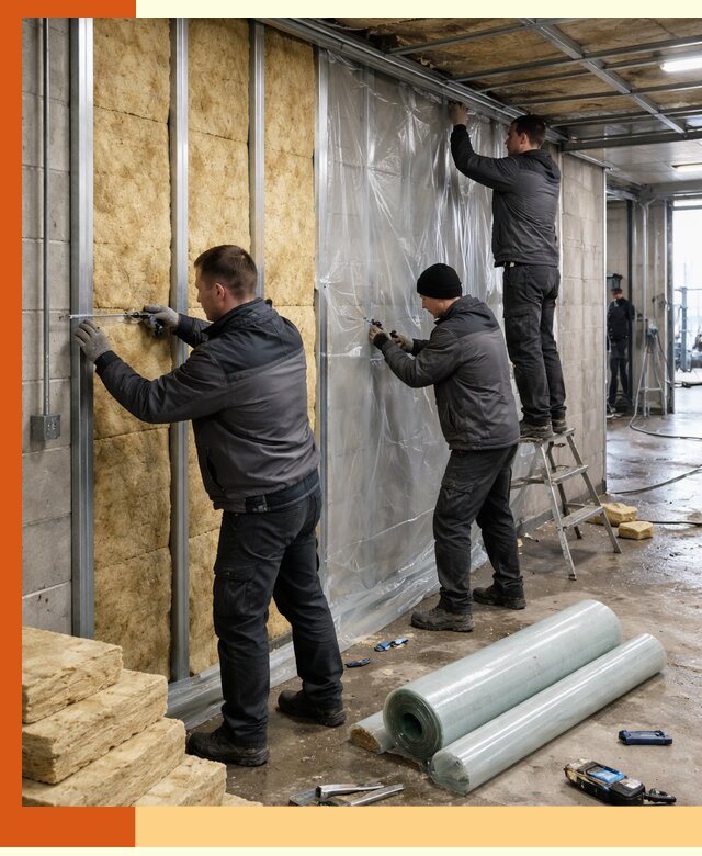 Профессиональное утепление автомойки в прохладном для любого типа помещений