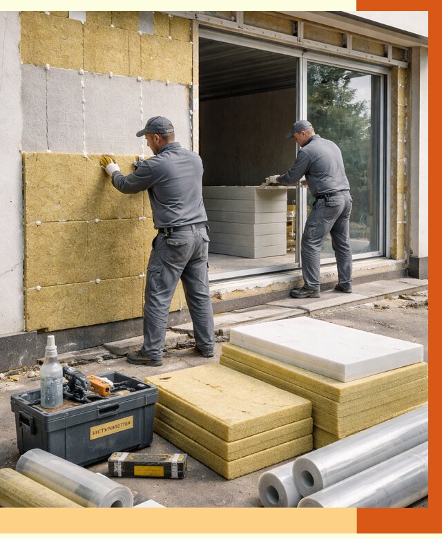 Утепление торгового павильона в прохладном от 15708 руб./м² под ключ | ТепломастерПрх