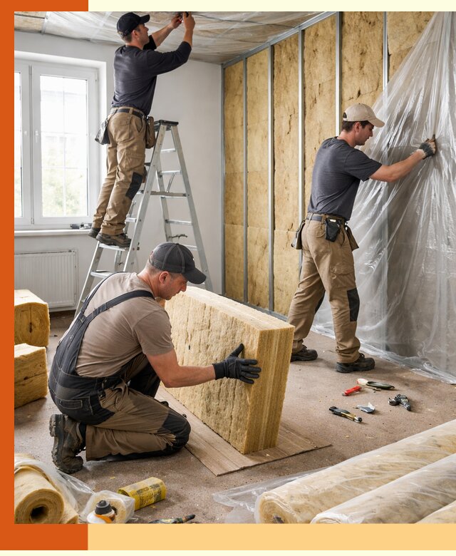 Утепление офисных помещений под ключ в прохладном