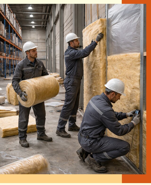 Утепление логистического центра в прохладном от 4875 руб/м² под ключ | ТепломастерПрх