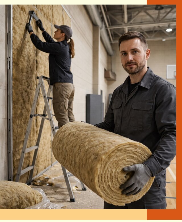 Утепление спортзала в прохладном от 8125 руб/м2 — комплексное утепление под ключ | ТепломастерПрх