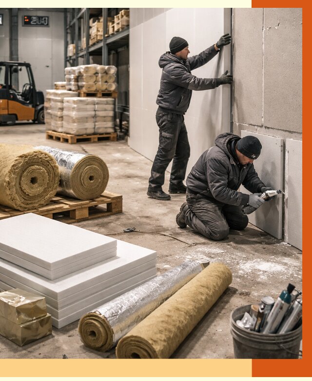 Утепление холодного склада в прохладном от 9208 руб/м2 — комплексное под ключ | ТепломастерПрх