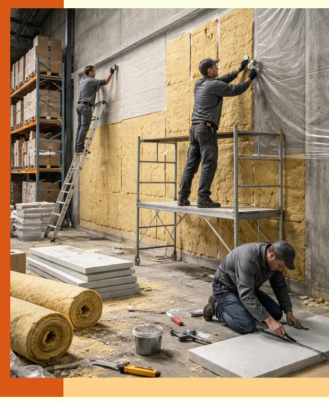 Утепление холодного склада под ключ в прохладном