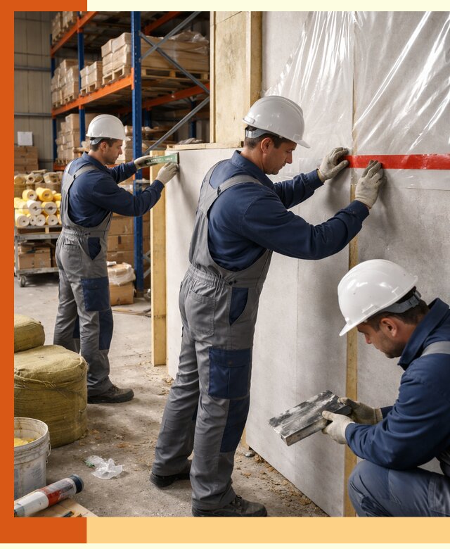 Утепление теплого склада под ключ в прохладном