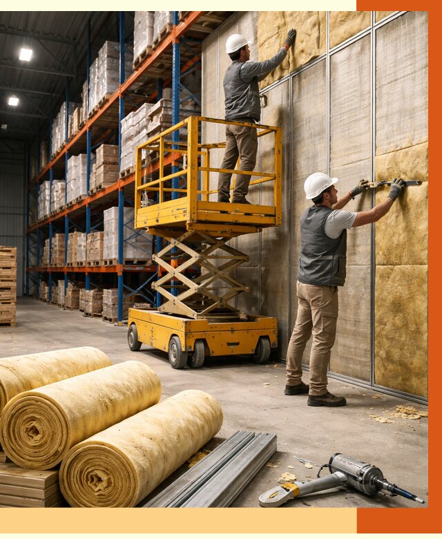 Утепление торгового склада в прохладном от 3467 руб/м2 — комплексно и под ключ | ТепломастерПрх