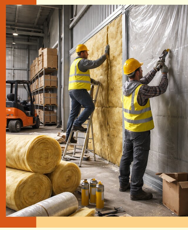 Утепление склада с техникой в прохладном под ключ