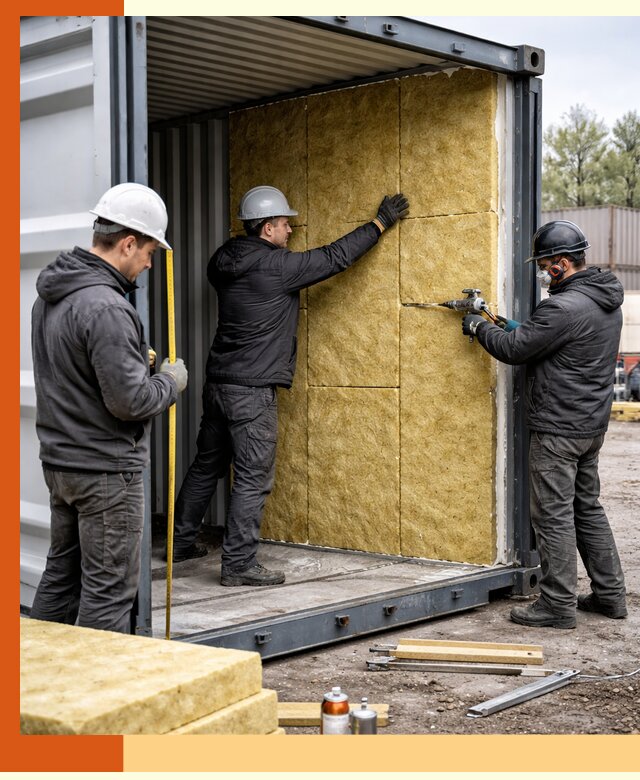Утепление морского контейнера в прохладном: надежная теплоизоляция и защита