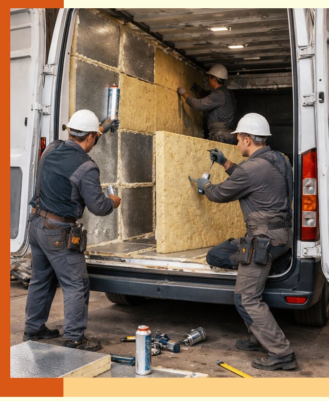 Утепление фургона-рефрижератора в прохладном для сохранения температуры