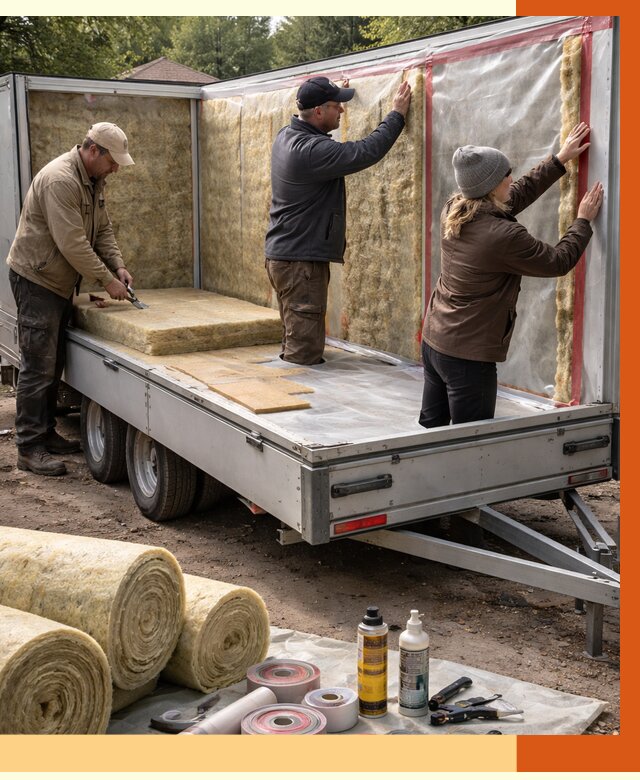 Утепление прицепа в прохладном под ключ от 13541 руб. — комплекс от ТепломастерПрх