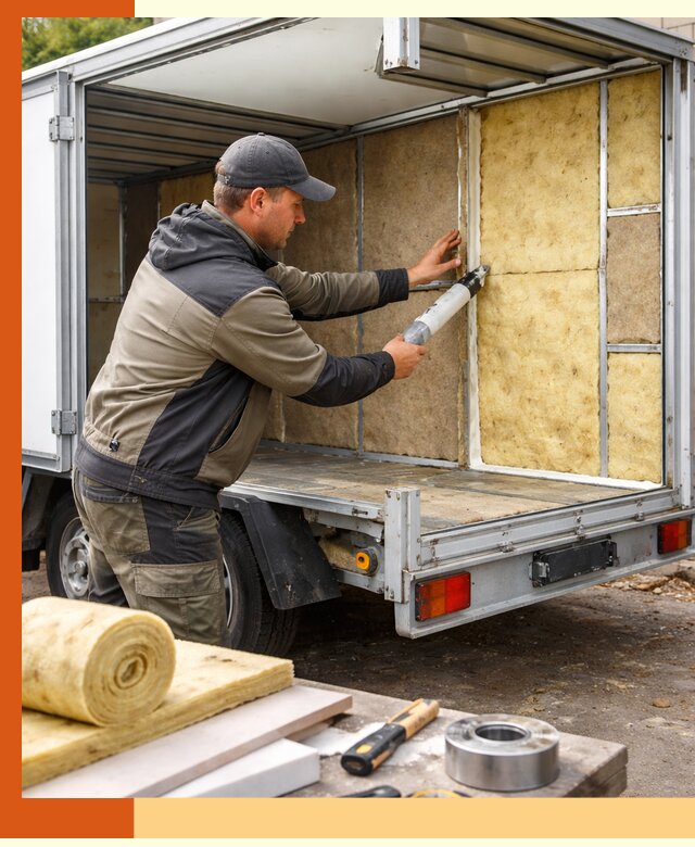 Профессиональное утепление прицепа в прохладном для любых условий