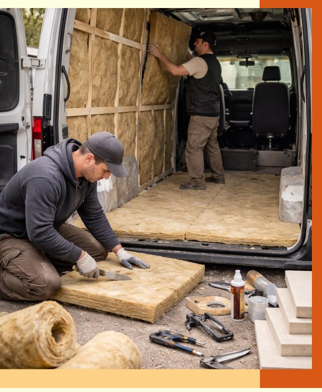 Утепление кемпера в прохладном под ключ от 13000 руб. — профессионально | ТепломастерПрх