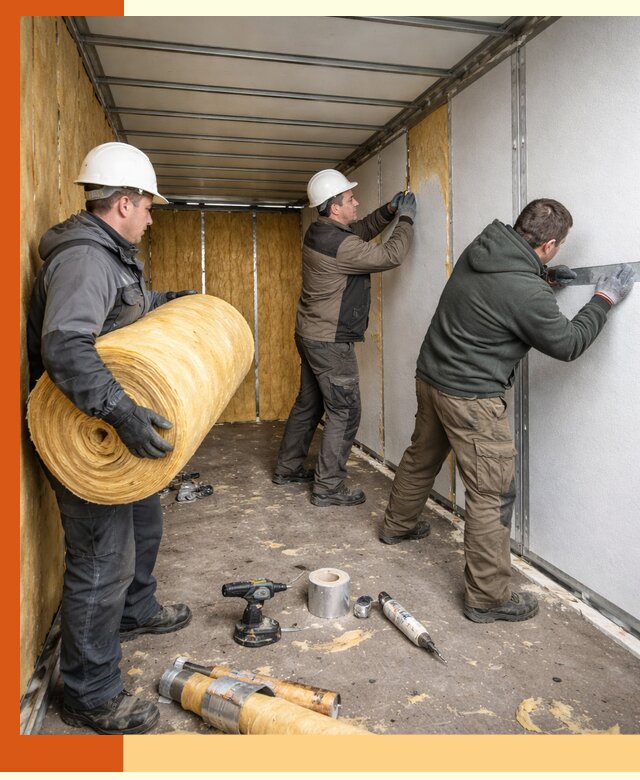 Утепление рефрижераторного контейнера в прохладном профессионально и надежно