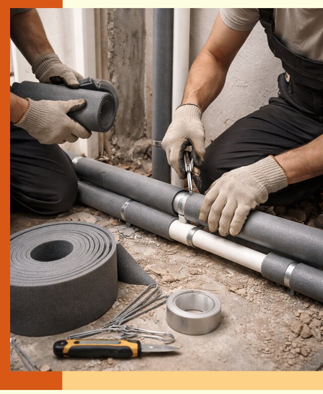 Утепление труб водоснабжения в прохладном — монтаж и защита сети