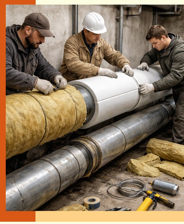 Утепление трубопровода в прохладном с гарантией энергоэффективности