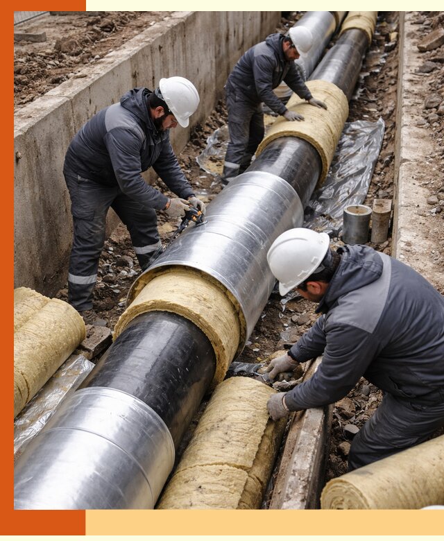 Утепление теплотрассы в прохладном: утеплительные работы и материалы