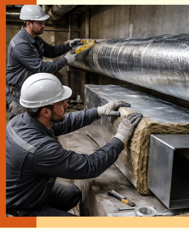 Профессиональное утепление воздуховодов и теплоизоляция в прохладном