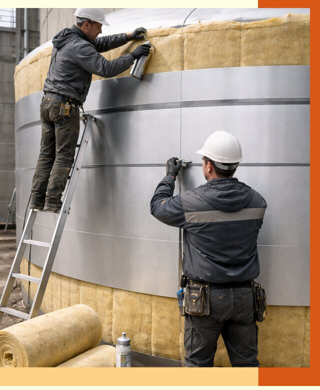 Утепление цистерны в прохладном пенополиуретаном от 15708 руб. под ключ | ТепломастерПрх