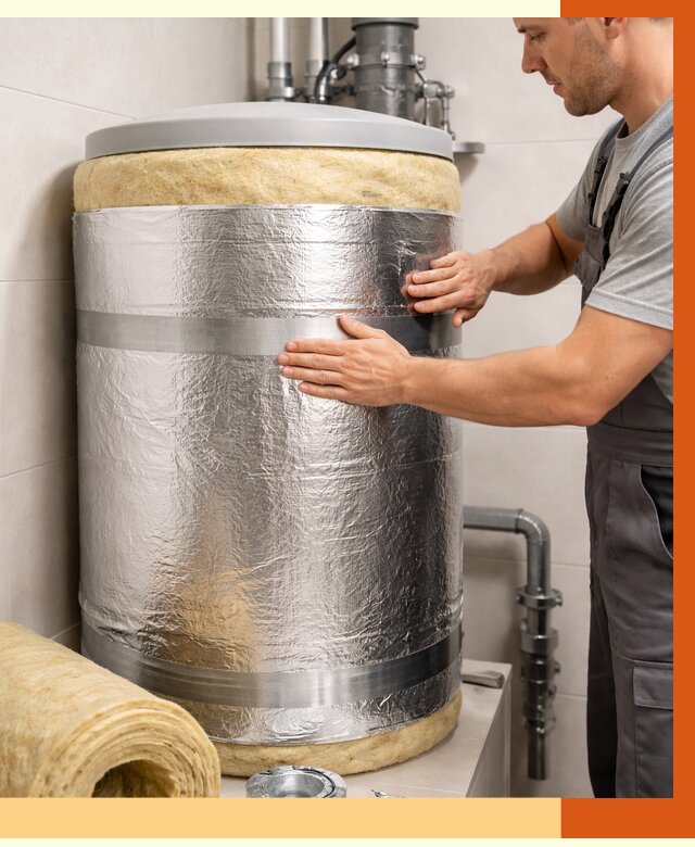 Утепление бойлера в прохладном от 4875 руб. под ключ | Утепление ППУ | ТепломастерПрх