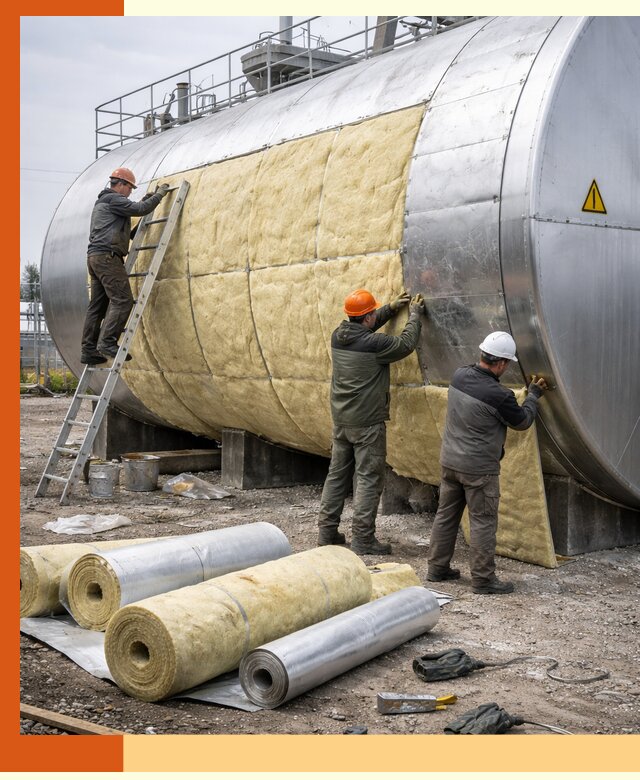 Утепление резервуаров с топливом в прохладном надежно и экономично